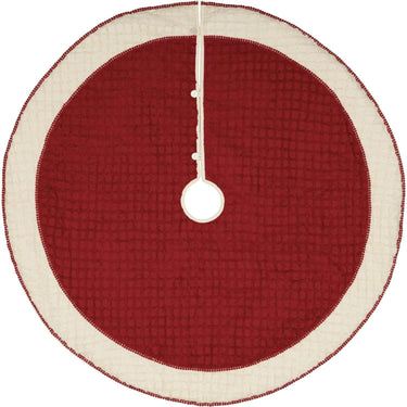 Chenille Christmas Christmas Tree Skirt 55 VHC Brands - The Fox Decor